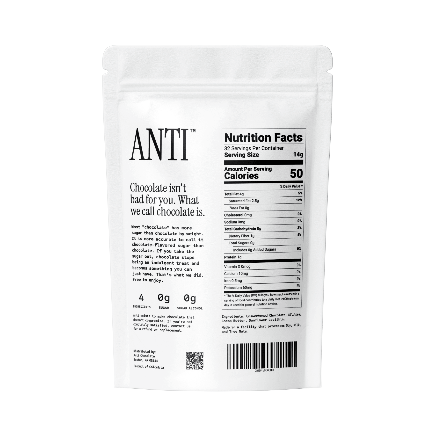 Dark Chocolate Mini Chips - ANTI CHOCOLATE